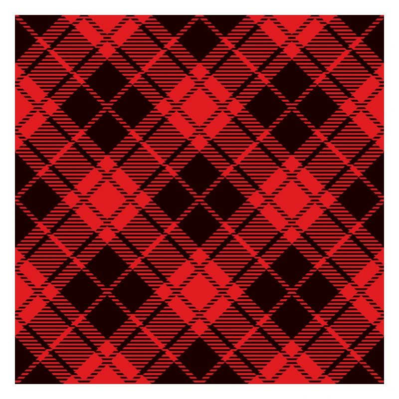 Red and black flannel buffalo pattern