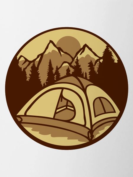 Mountains Forest Camper outside
