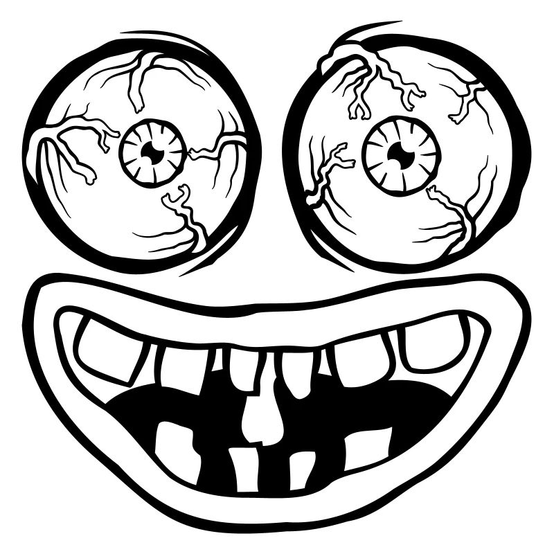 Horreur Face Monstre Maléfique