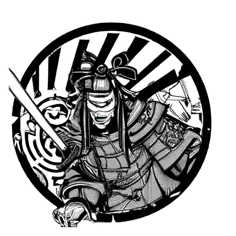 Graffiti de samouraï