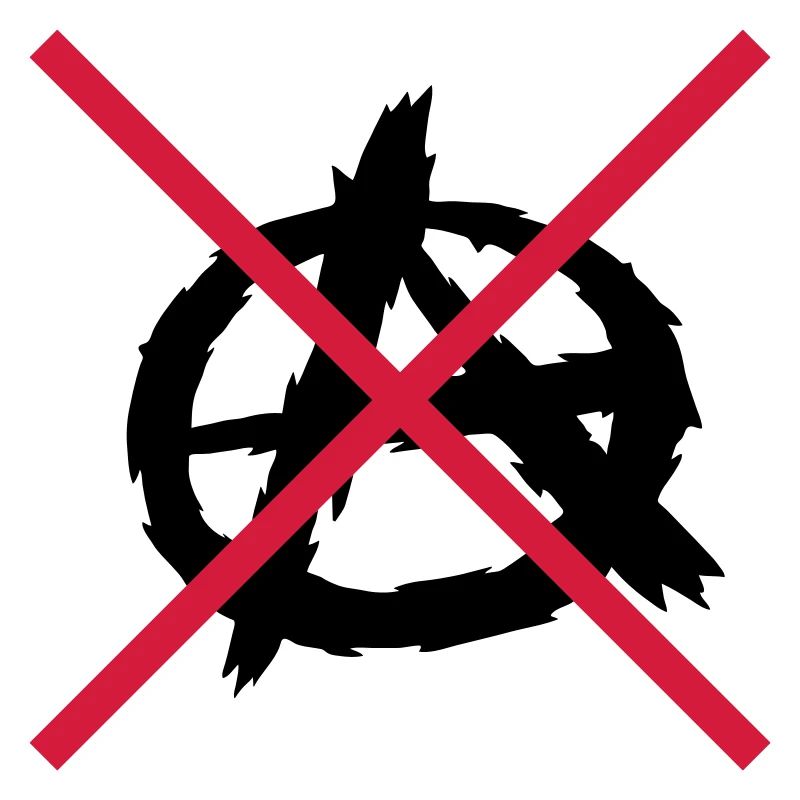 Aucun logo de symbole d'anarchie
