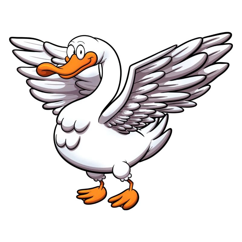 Ailes déployées d’oie