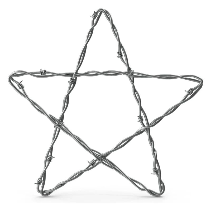 Barbed Wire Star - Pentagram