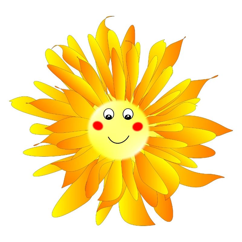 Blume mit Augen