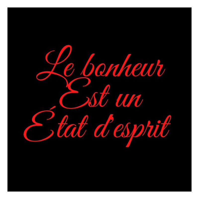 Le bonheur est un choix!