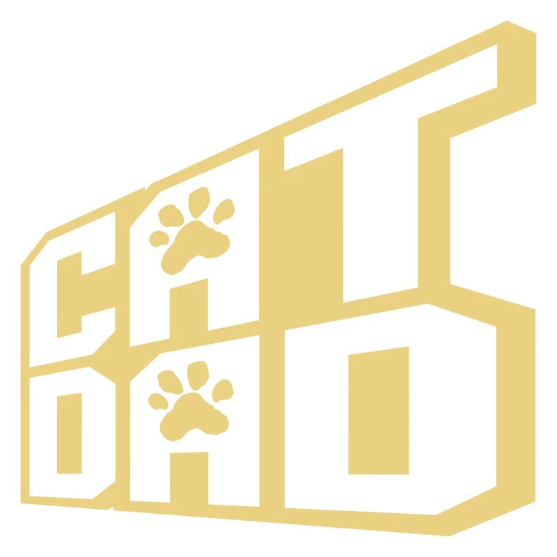 Cat Dad Logo Design