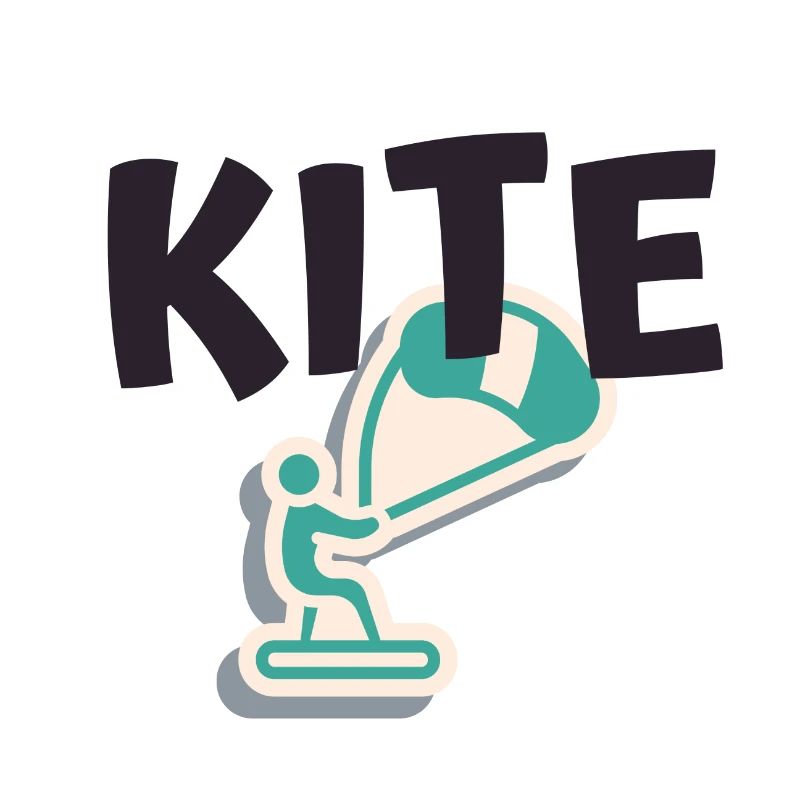 Kitesurf | logo et dessin Kite pour Kitesurfer