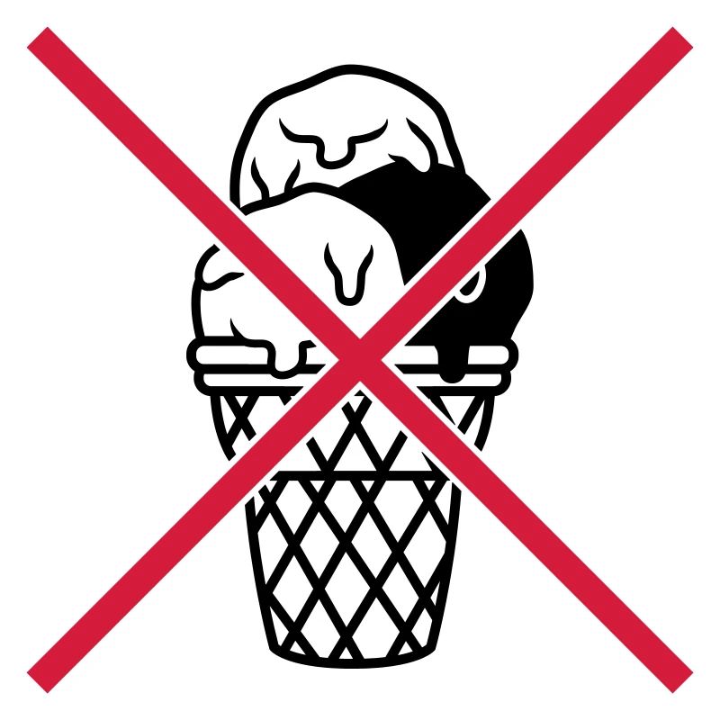 Bouclier pas de boules de glace gaufre