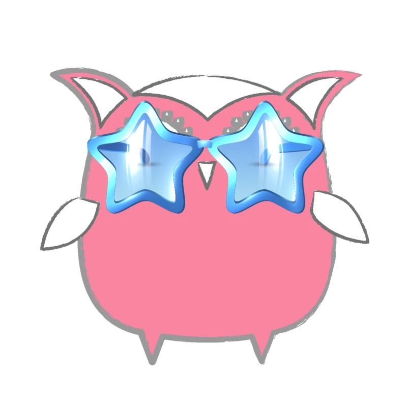 Eule, Comic, pinke eule,sonnenbrille,stern