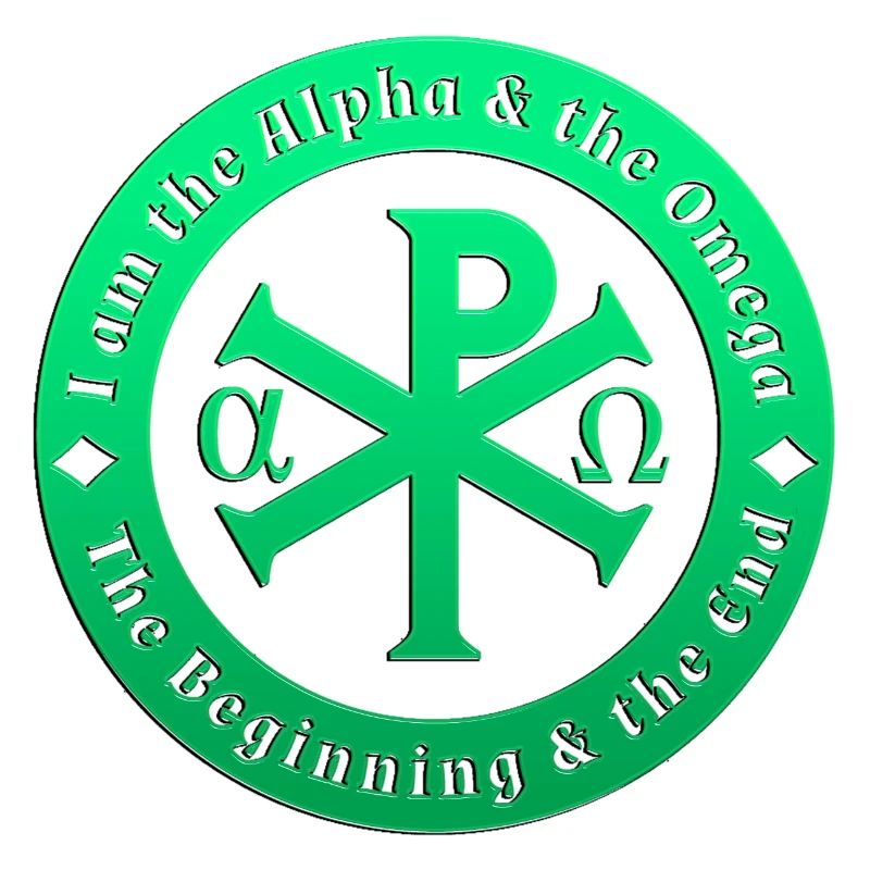 Symbol beginning end Alpha Omega God Christian
