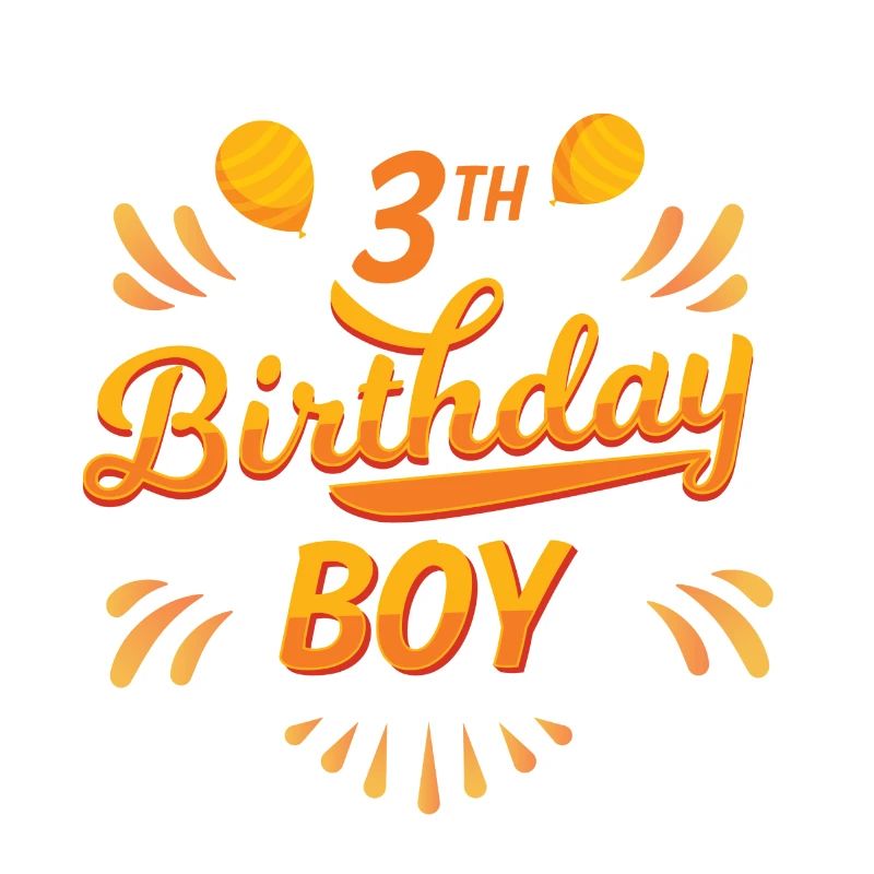 Birthday boy 3th