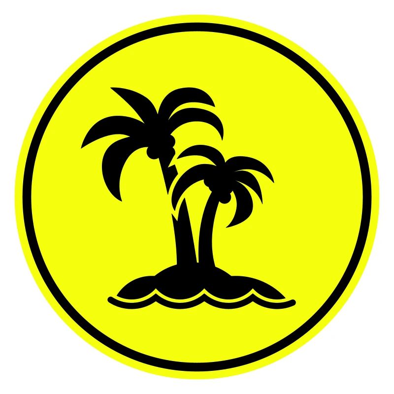 symbole de l’île de palmier