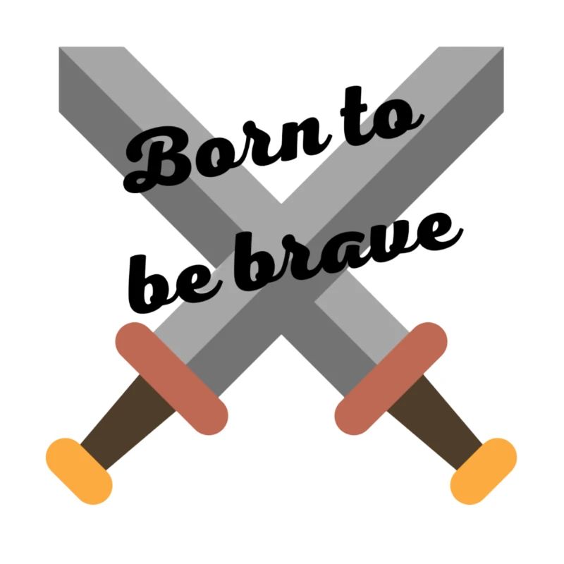 Logo épée, born to be brave