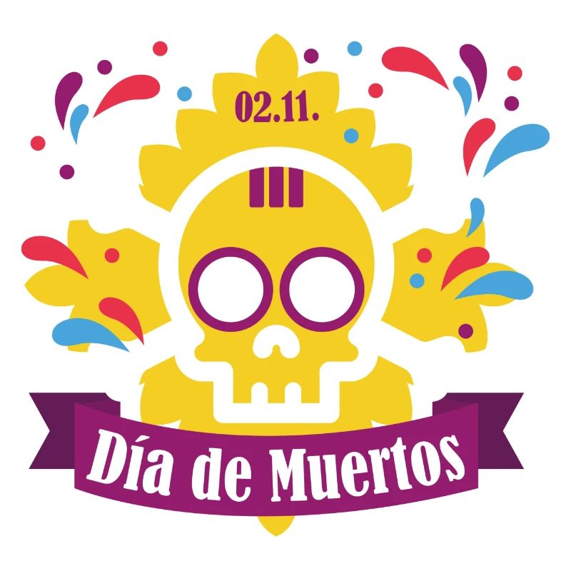 dia de muertos yellow