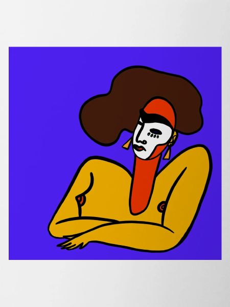 Bunte Frau