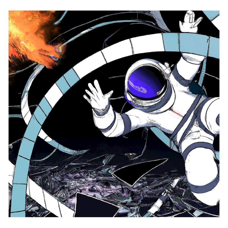 Un astronaute tombe dans un trou noir