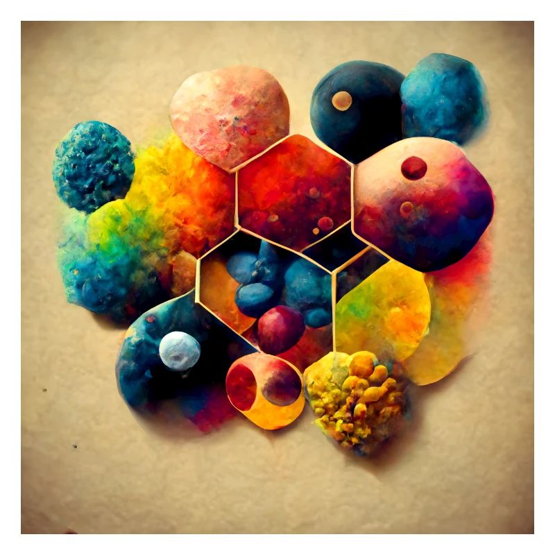 A puzzle with molecules