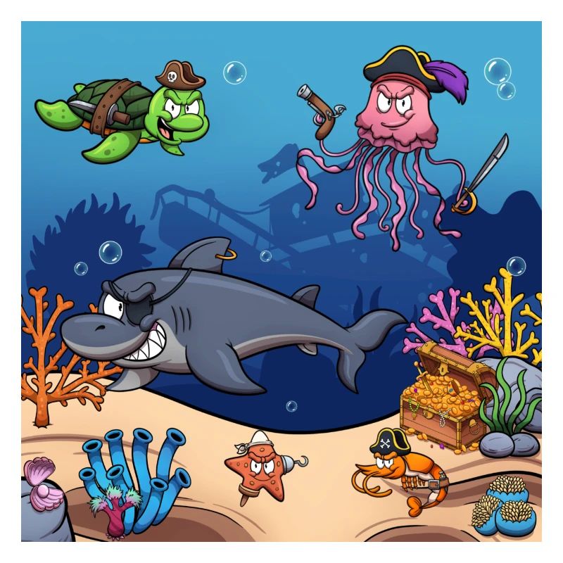 Créatures marines pirates