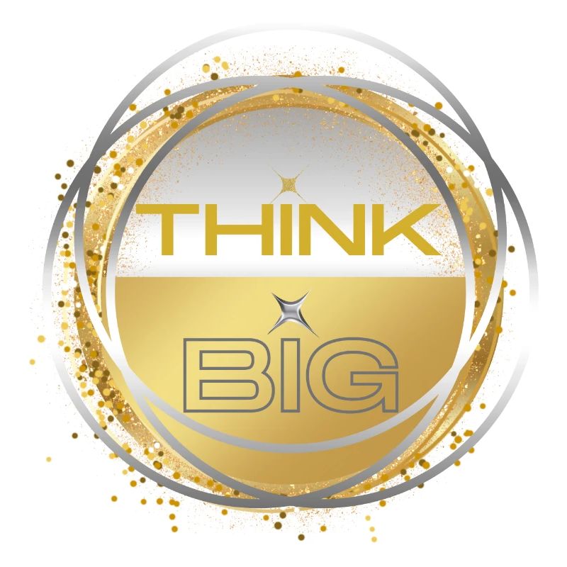 THINK BIG gold silver colour