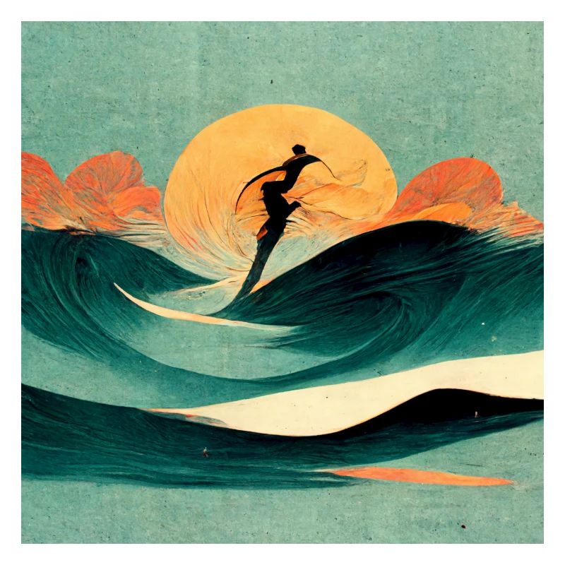 Surfer stylized