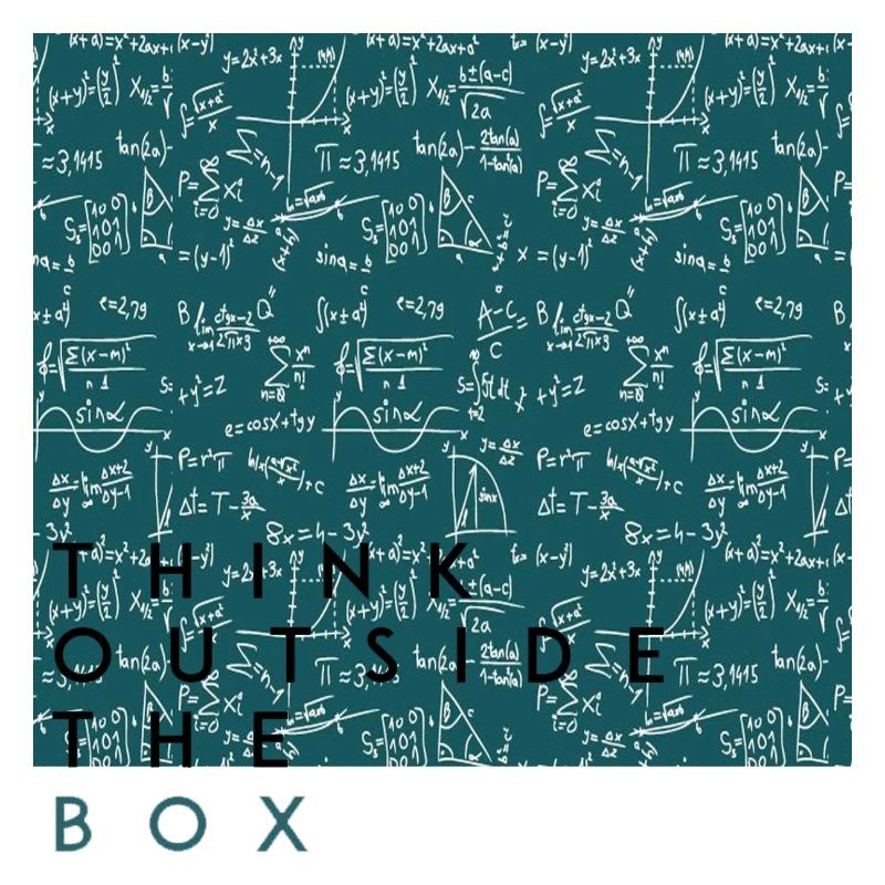 Think outside the box positive thoughts happy