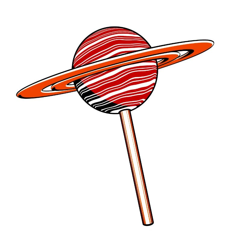 Saturn Planet Lutscher