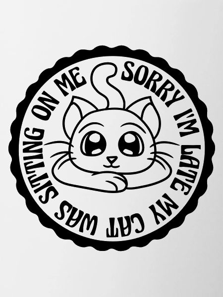 sorry cat was sitting