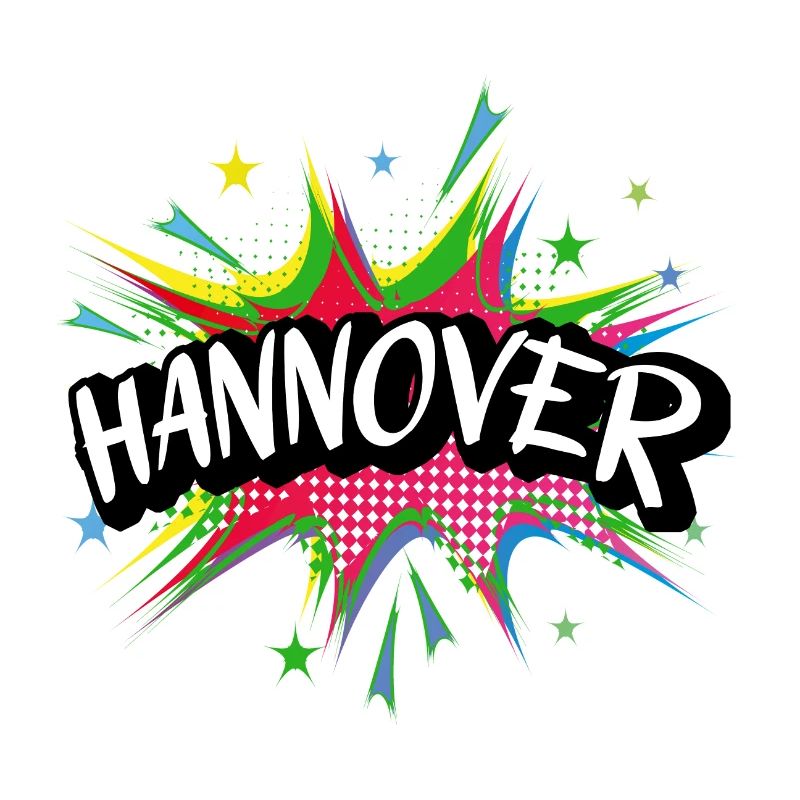 Hannover Germany City Pop Art Comic Art