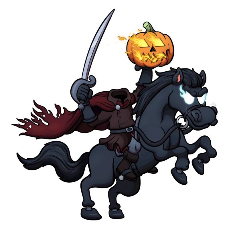Cavalier effrayant d’Halloween