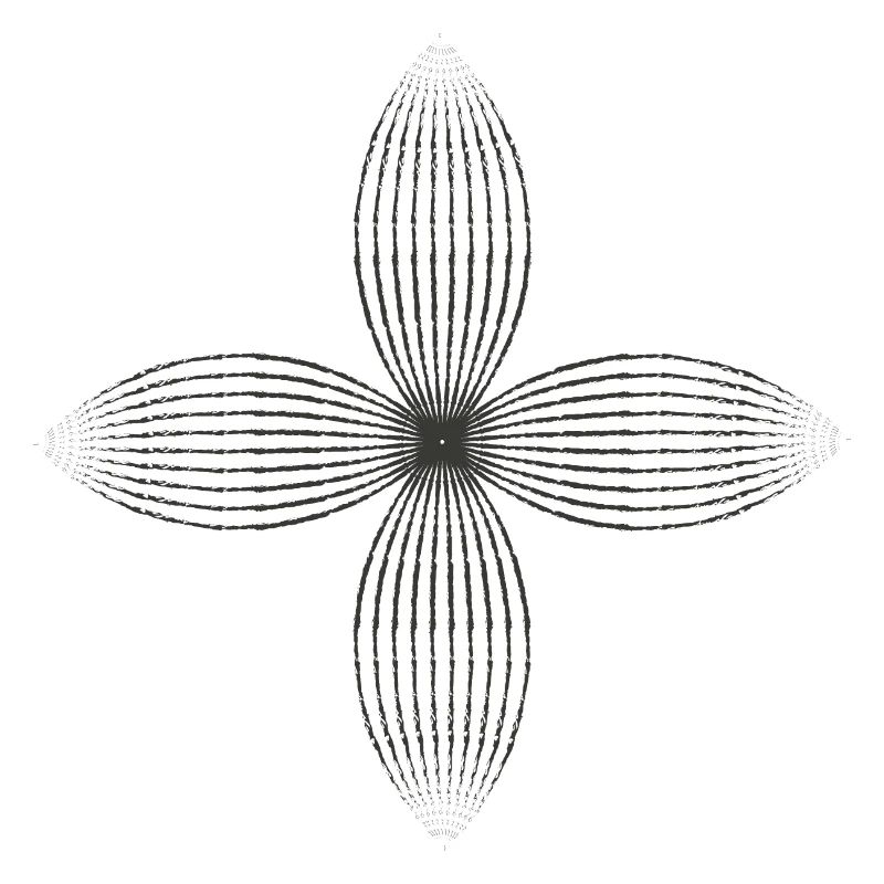 Fleur tribale (noir)