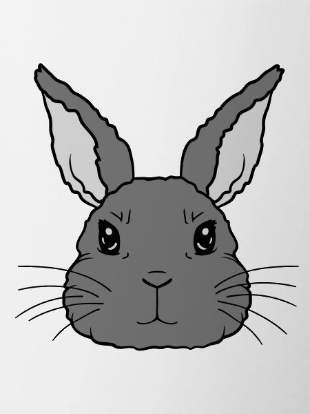 Cute little rabbit face