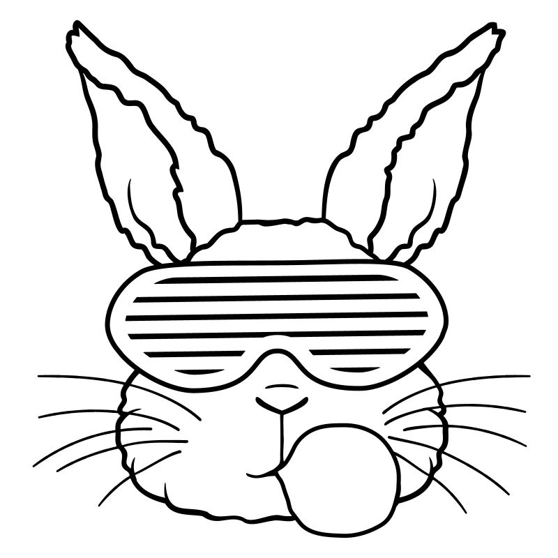 Hase Kaugummi Blase cool