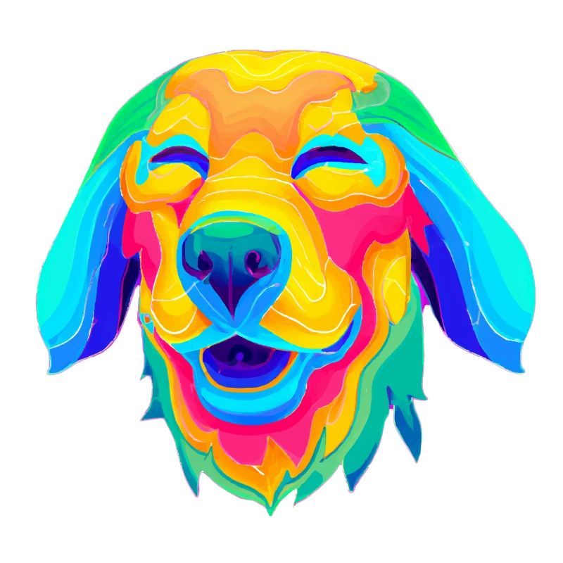 Psychedelischer Hund