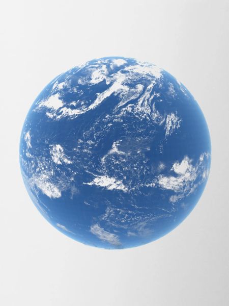 Neptune Water and Clouds Planet