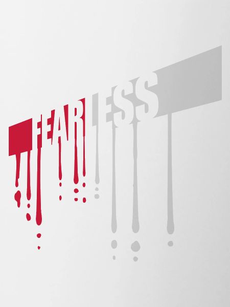 fearless Text Zitat Design