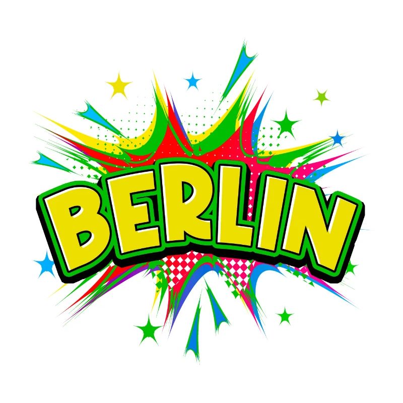 Berlin Germany City Pop Art Comic Art