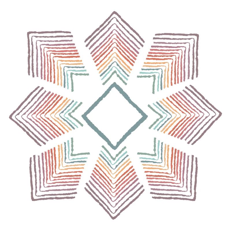 Fleur arc-en-ciel