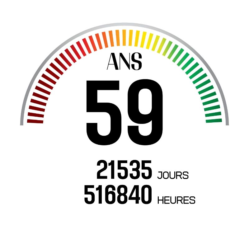 Anniversaire 59 ans Compteur