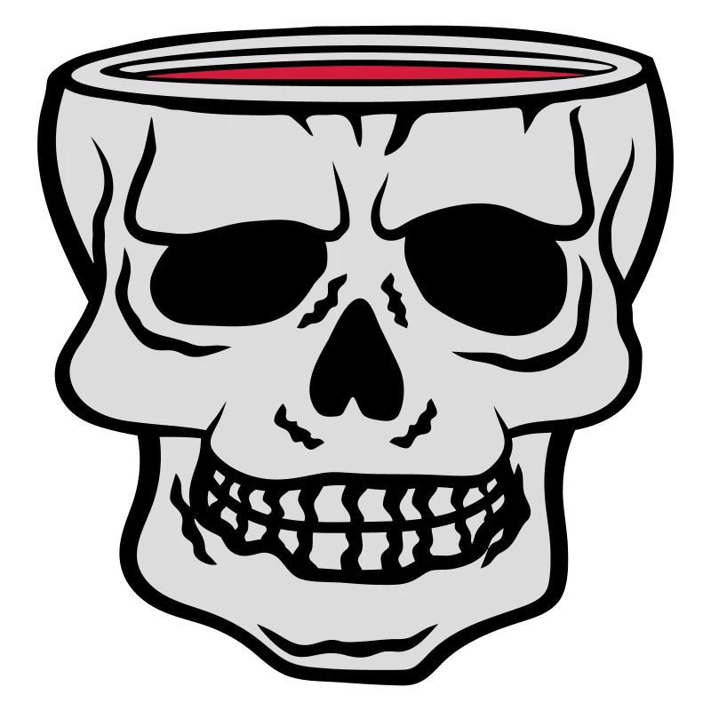 Becher Totenkopf Horror Halloween