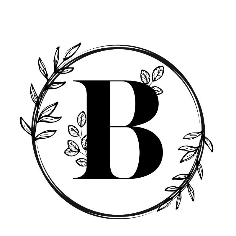 Blumenbuchstabe B
