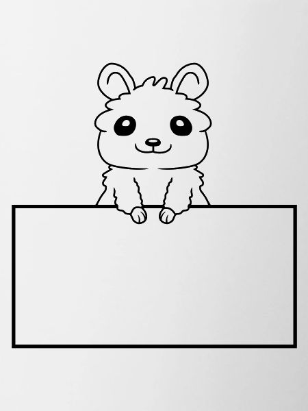 Insert Text Shield Hamster