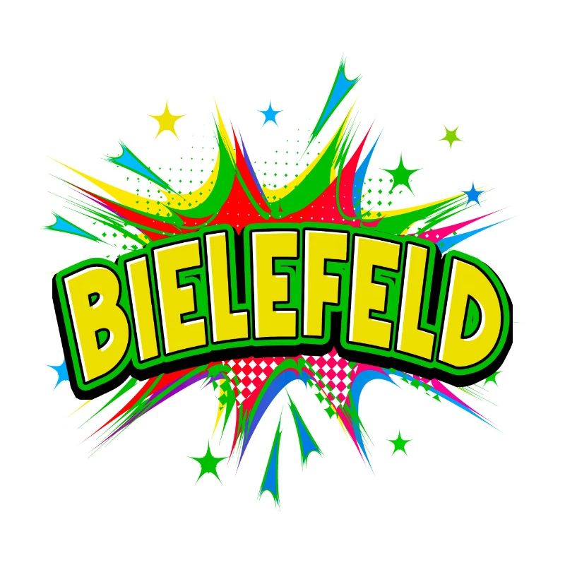 Bielefeld Germany City Pop Art Comic Art