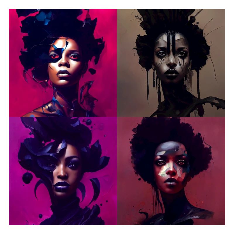 Collage de beauté africain MOTIVE