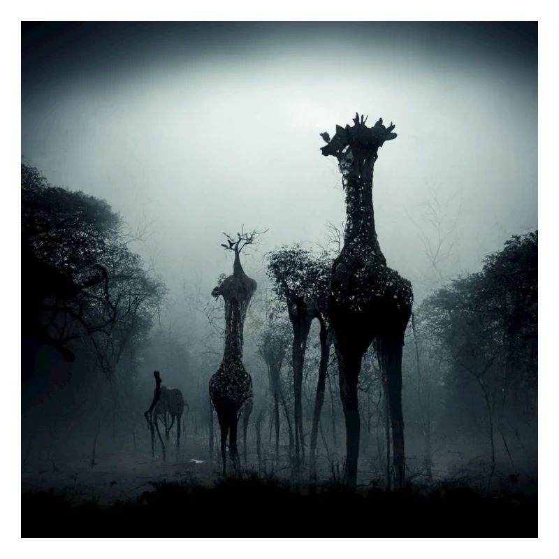 Girrafe in the dark