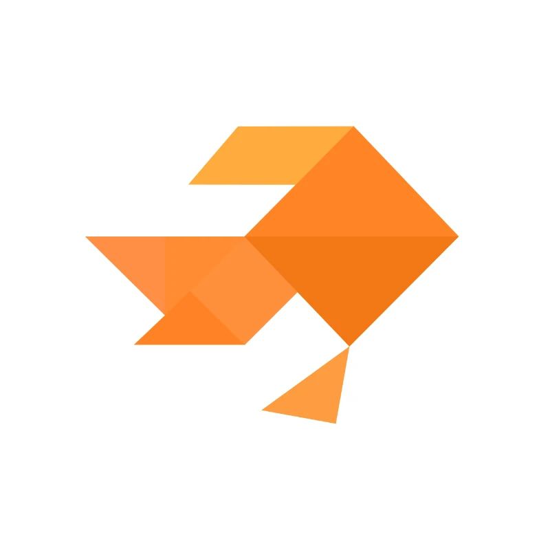 Poisson rouge - Tangram