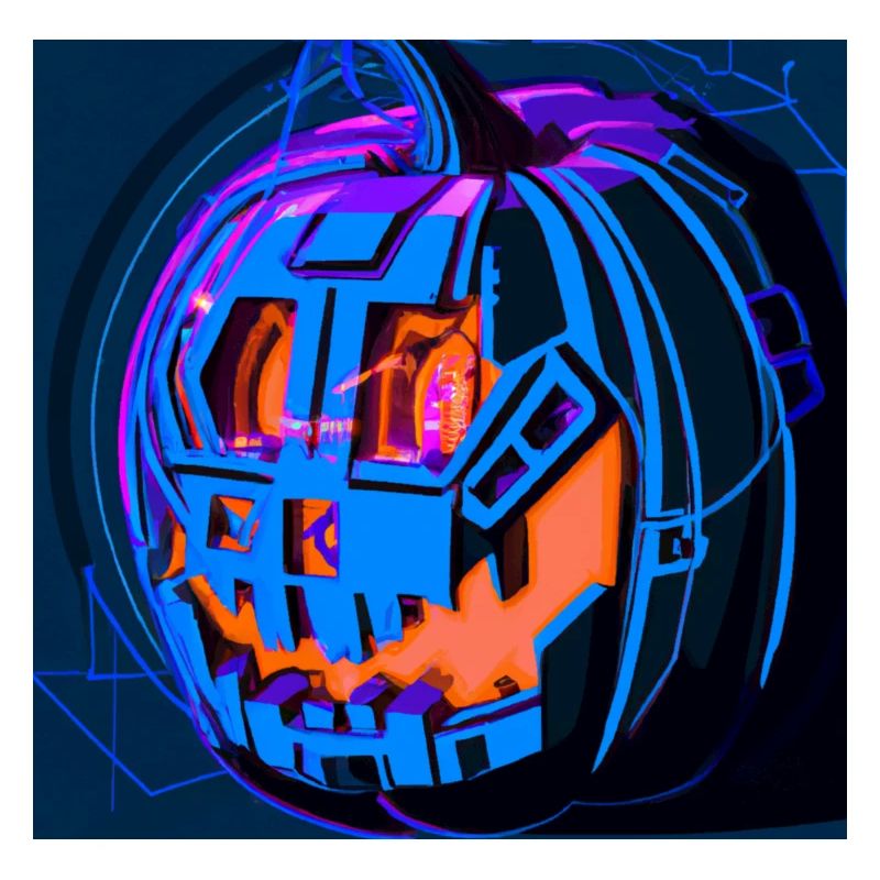 Halloween Kübis dans le style science-fiction