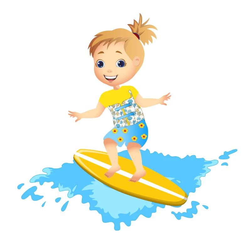 Surfeur avec corset