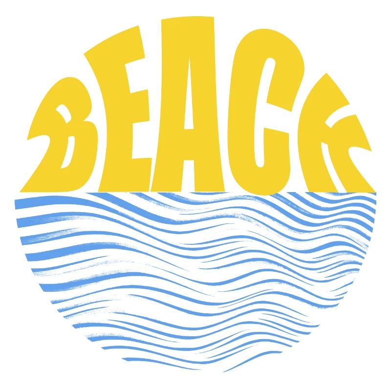 Beach Wave T-Shirt Design