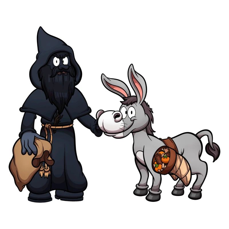 Servant Ruprecht With Donkey