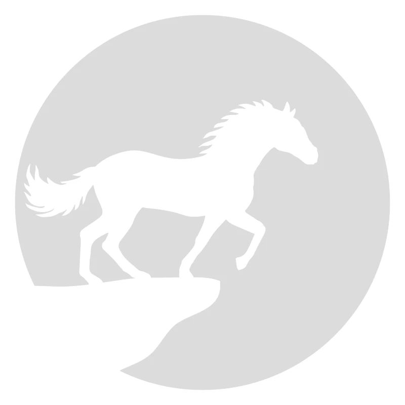 Mond Klippe Stehendes Pferd